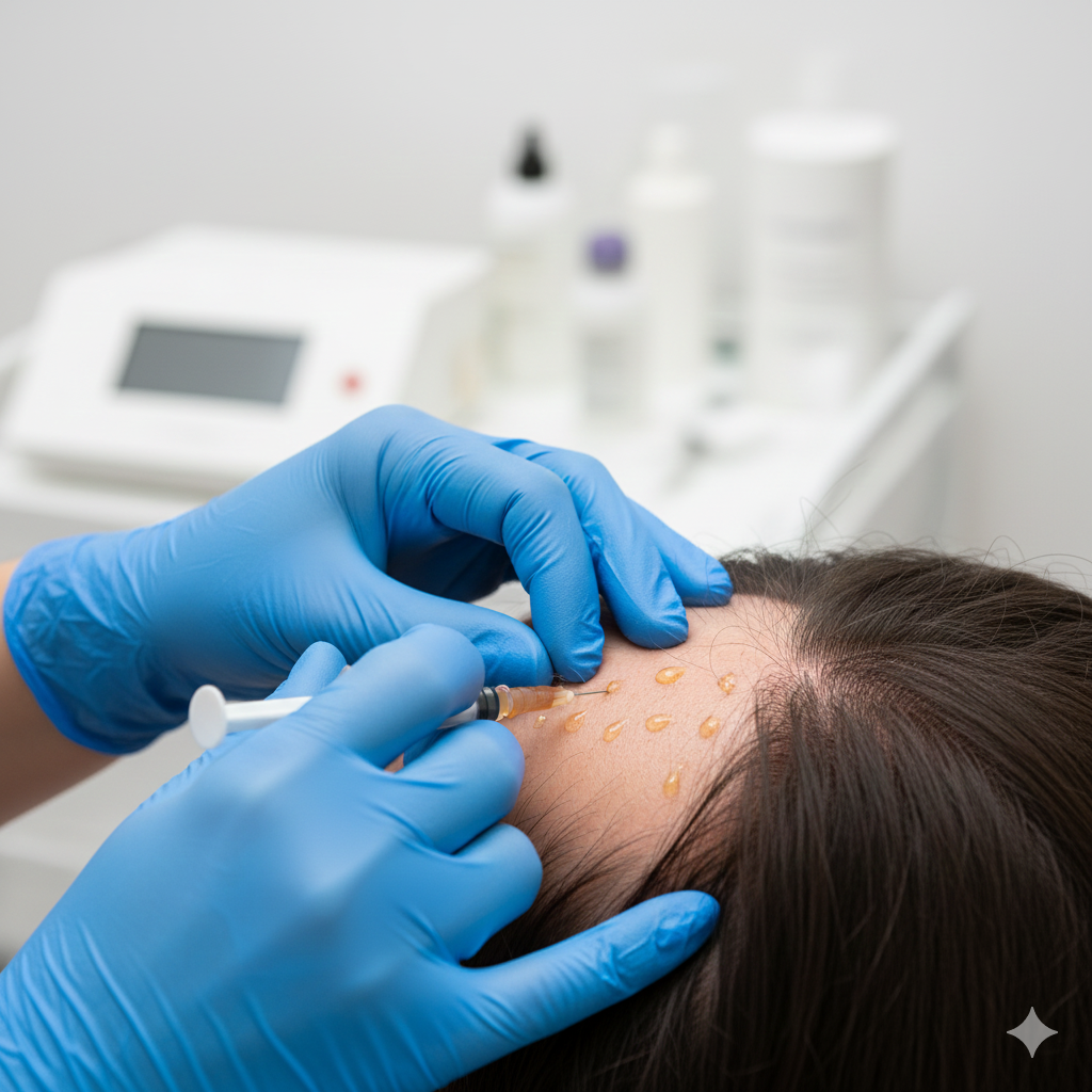 PRP and GFC therapy for hair growth