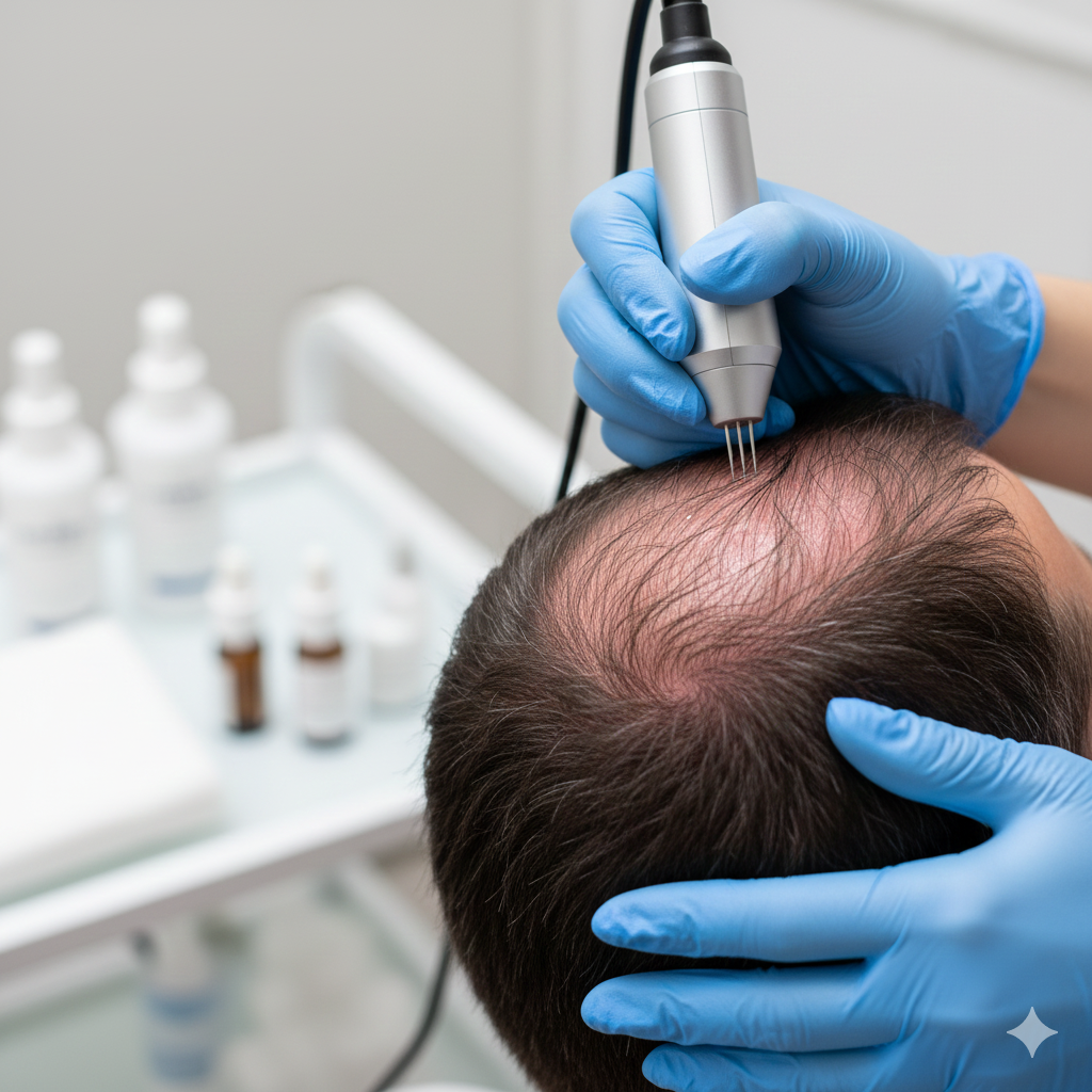 Hair rejuvenation treatment for hair density