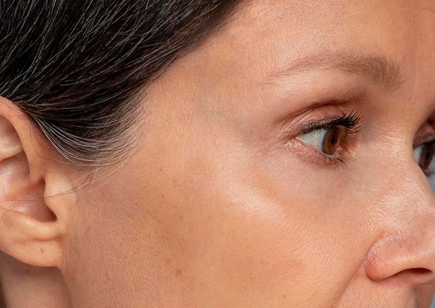 Aesthetic skin treatment transformation